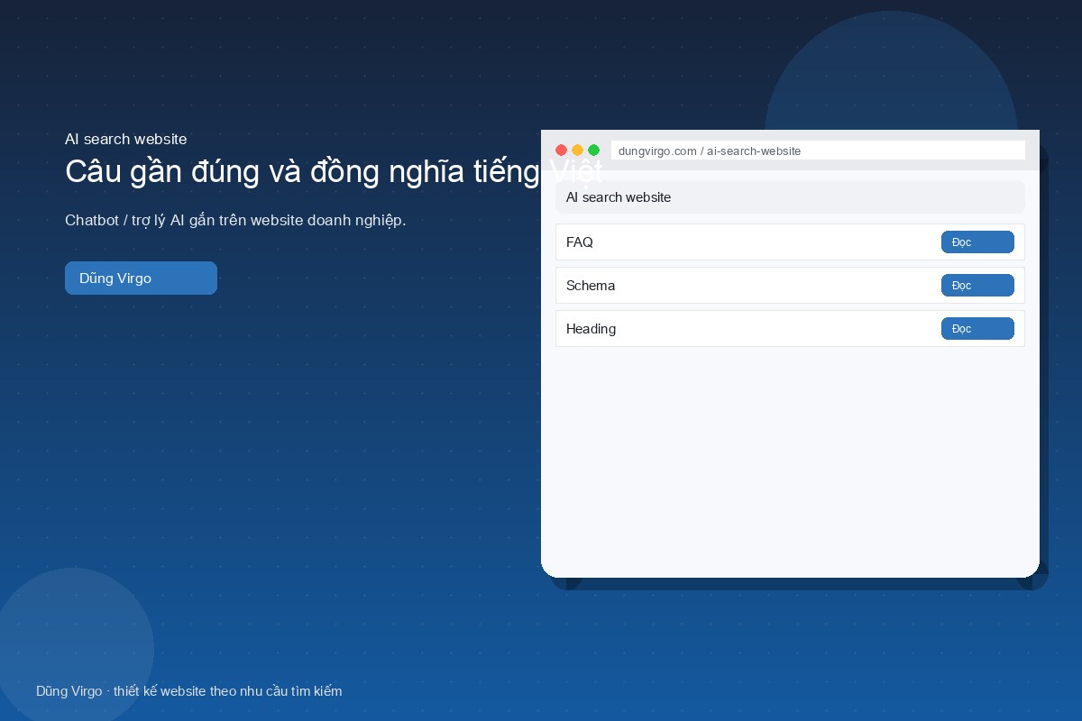 Câu gần đúng và đồng nghĩa tiếng Việt — AI search website