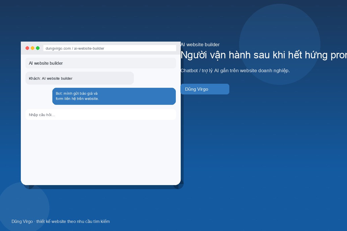 Khóa nhà cung cấp và xuất dữ liệu — AI website builder