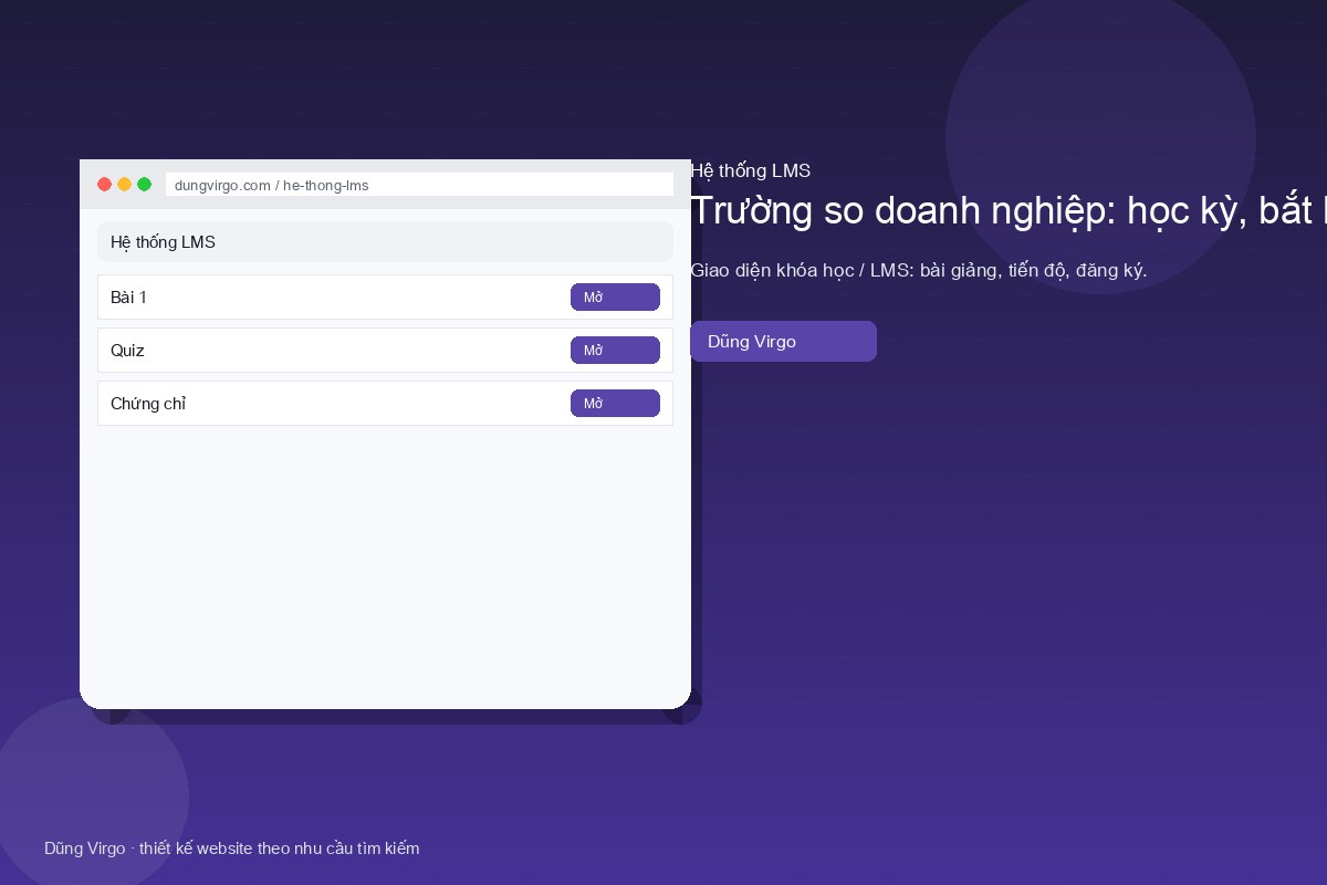 Trường so doanh nghiệp: học kỳ, bắt buộc — hệ thống LMS