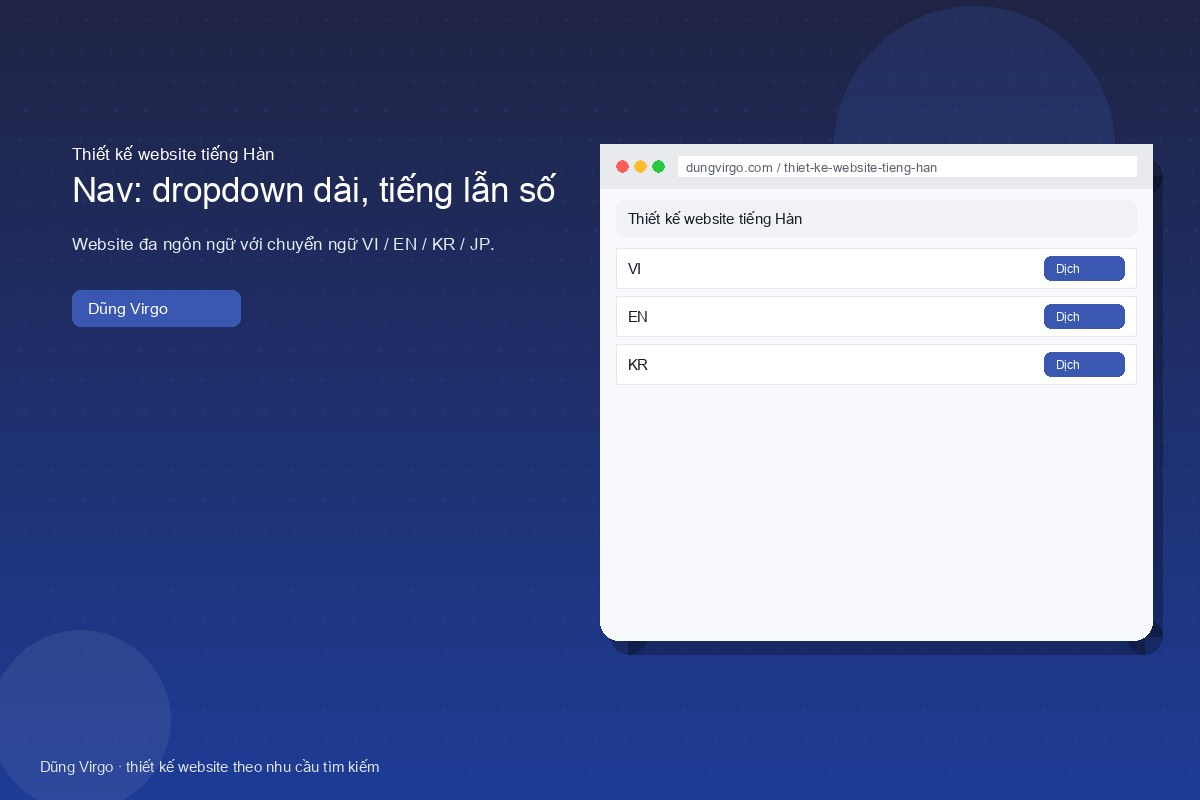 Mật độ thông tin và khoảng thở — thiết kế website tiếng Hàn