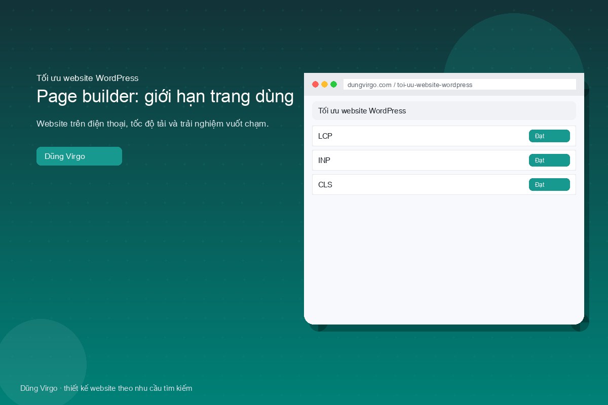 Page builder: giới hạn trang dùng — tối ưu website WordPress