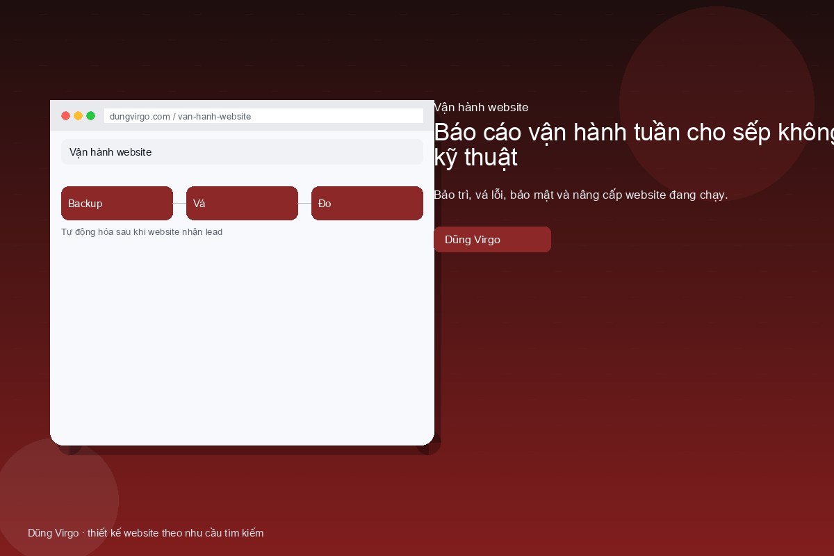 Kênh sự cố: ai nhận, ai nói với khách — vận hành website