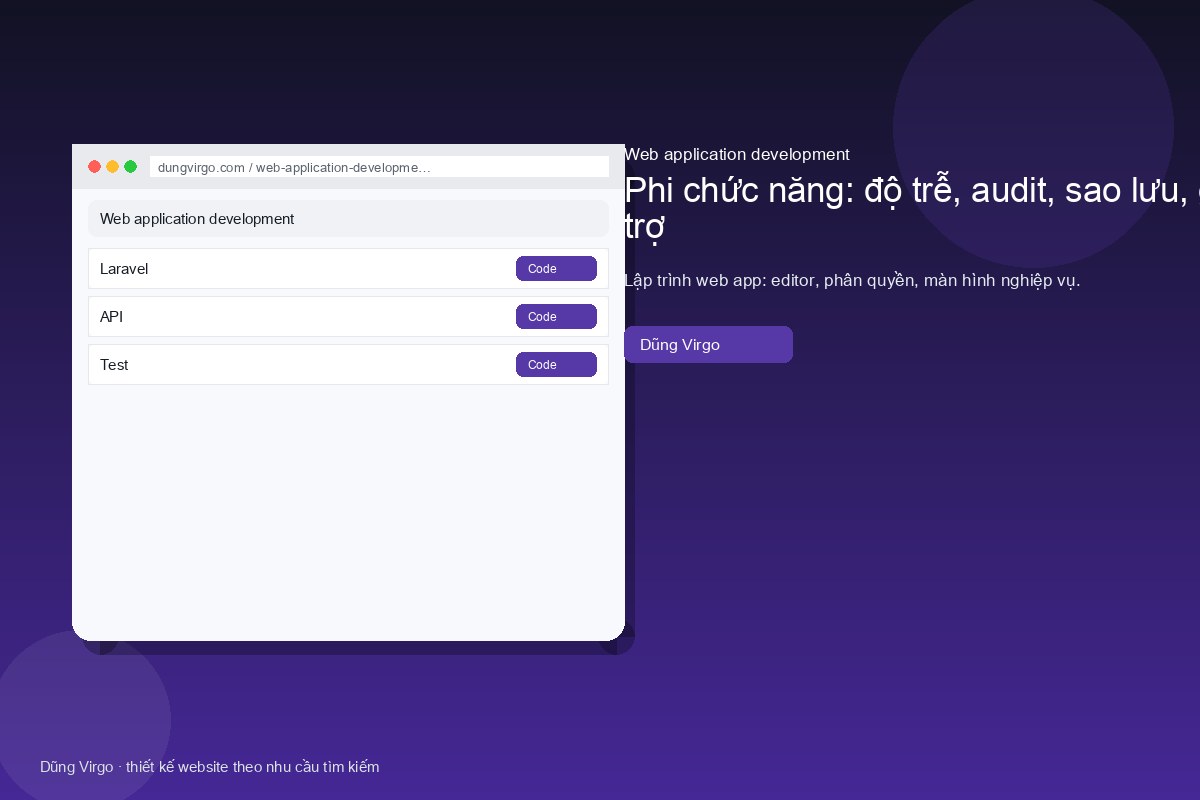 Môi trường, nơi lưu dữ liệu và quyền nhà thầu — web application development