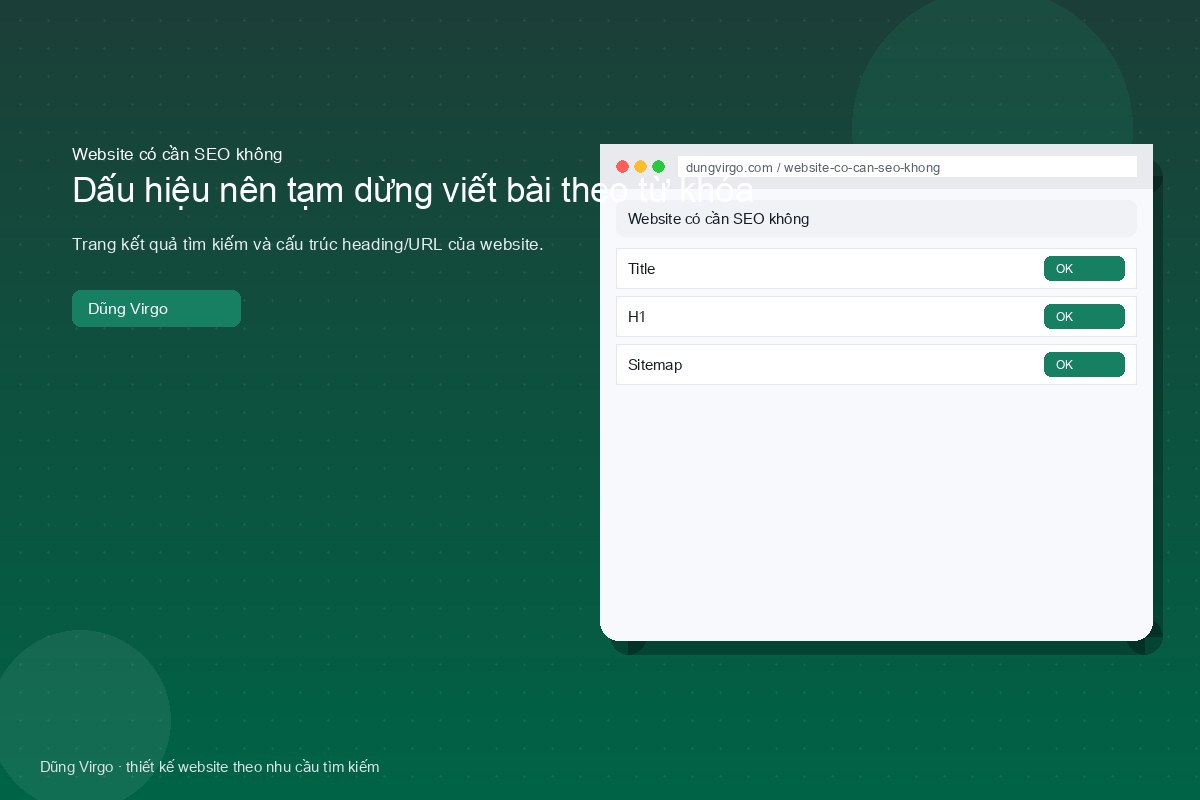 Quảng cáo trả phí không thay được trang đích rõ ràng — website có cần SEO không
