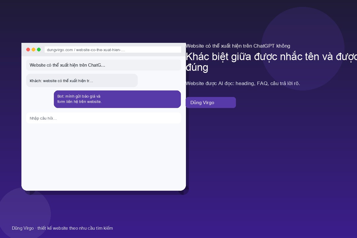 Việc trên site làm giảm bịa: sự kiện, ngày, điều kiện — website có thể xuất hiện trên ChatGPT không