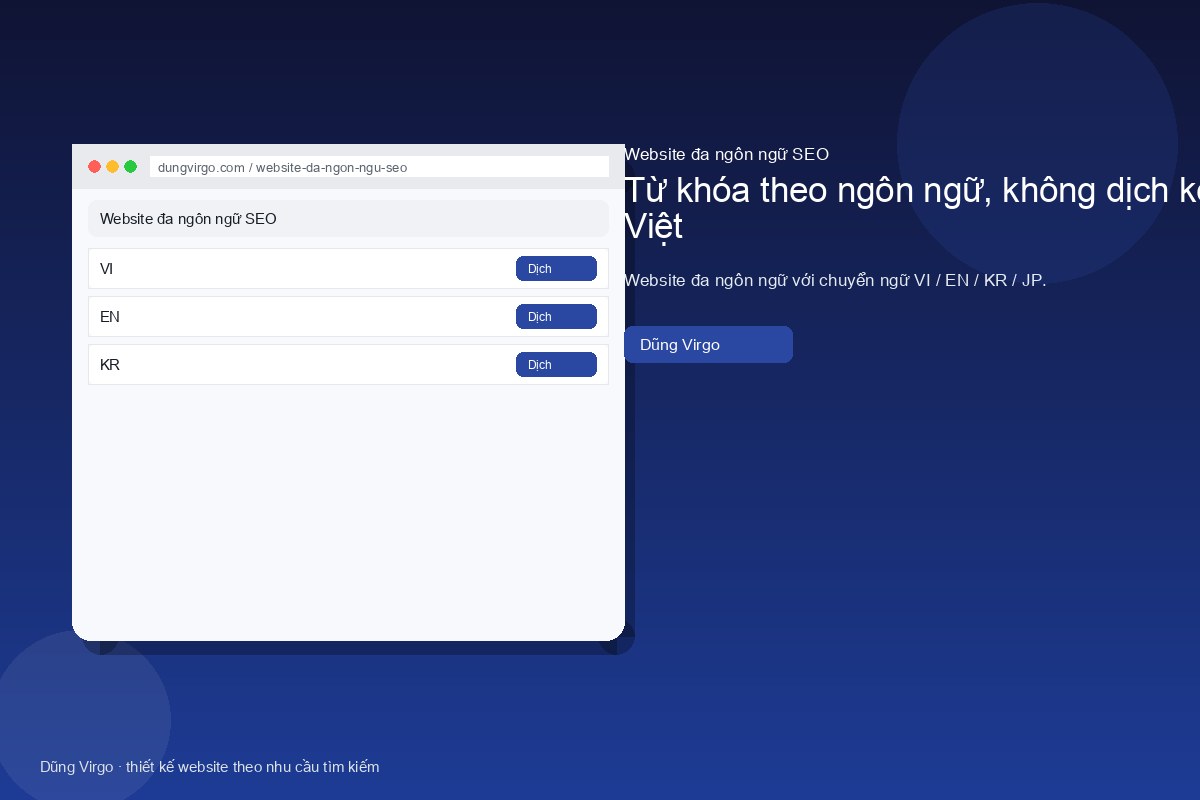 Nội dung bản địa khác bản dịch — website đa ngôn ngữ SEO