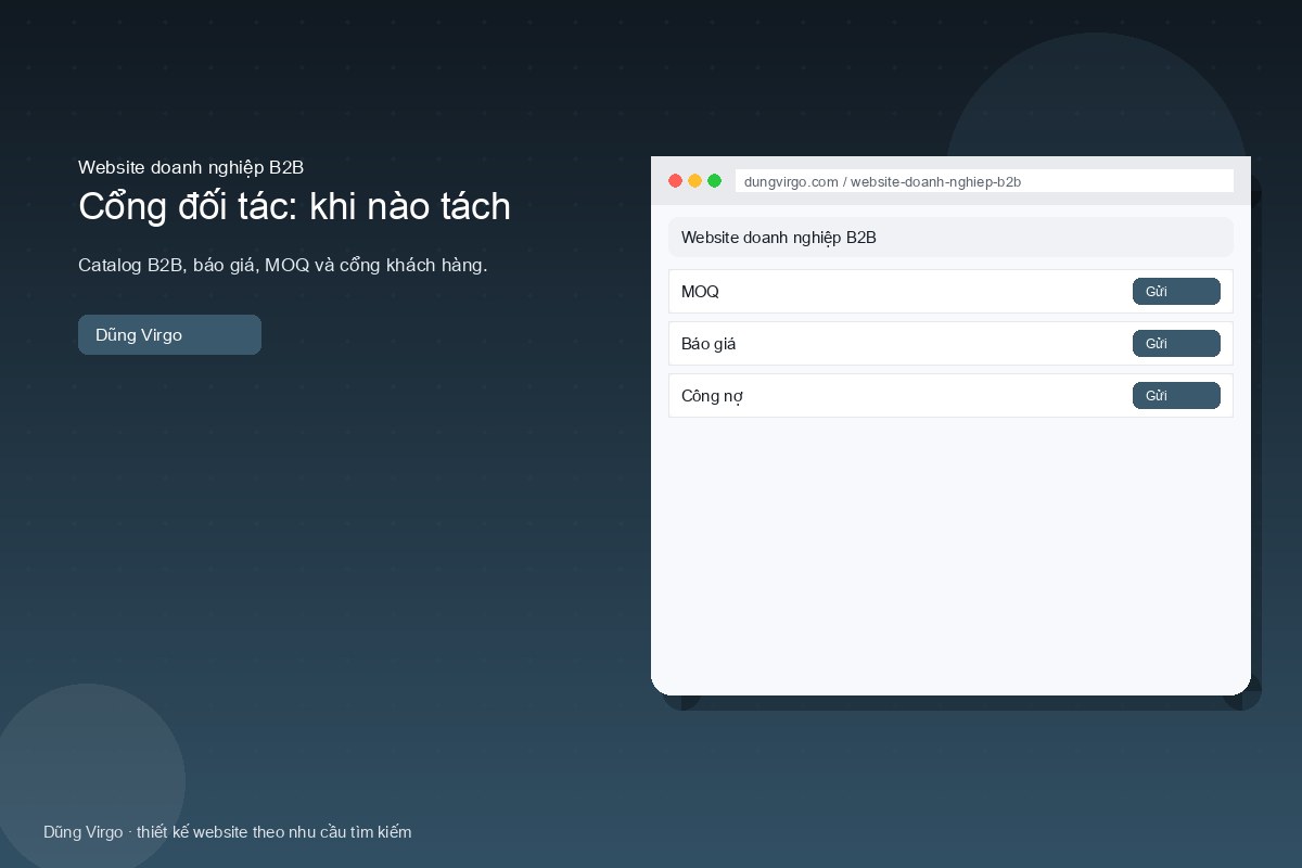 Tin, ESG, tuân thủ — website doanh nghiệp B2B