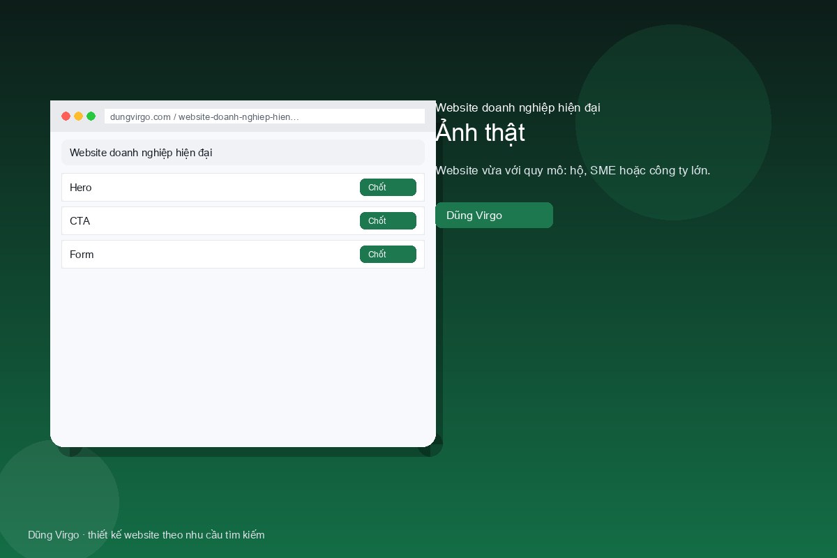 Đo lead — website doanh nghiệp hiện đại
