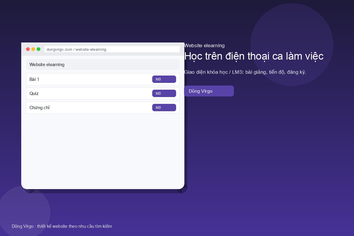 Khóa bắt buộc, hạn, nhắc — website elearning