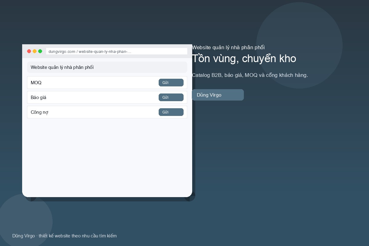 Tồn vùng, chuyển kho — website quản lý nhà phân phối