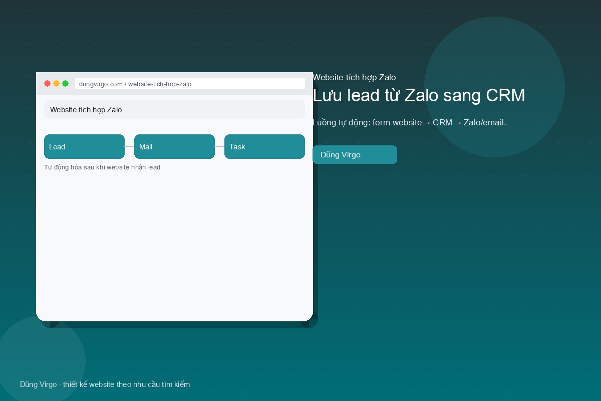 Widget không che CTA mobile — website tích hợp Zalo