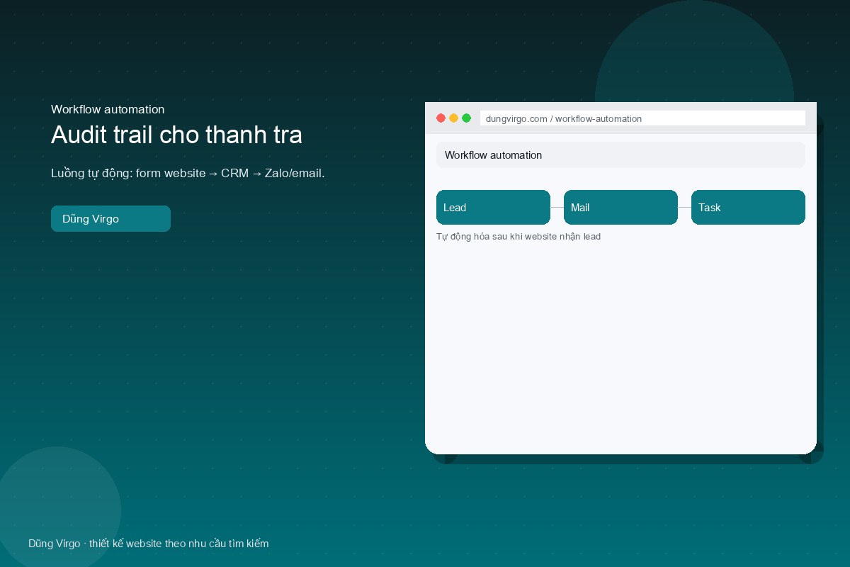 Hộp việc của tôi trên web — workflow automation