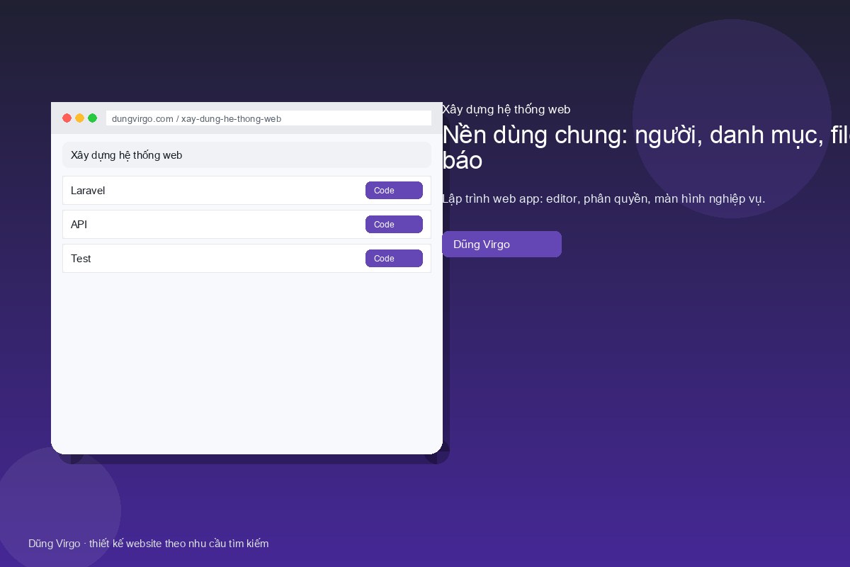 Nền dùng chung: người, danh mục, file, thông báo — xây dựng hệ thống web