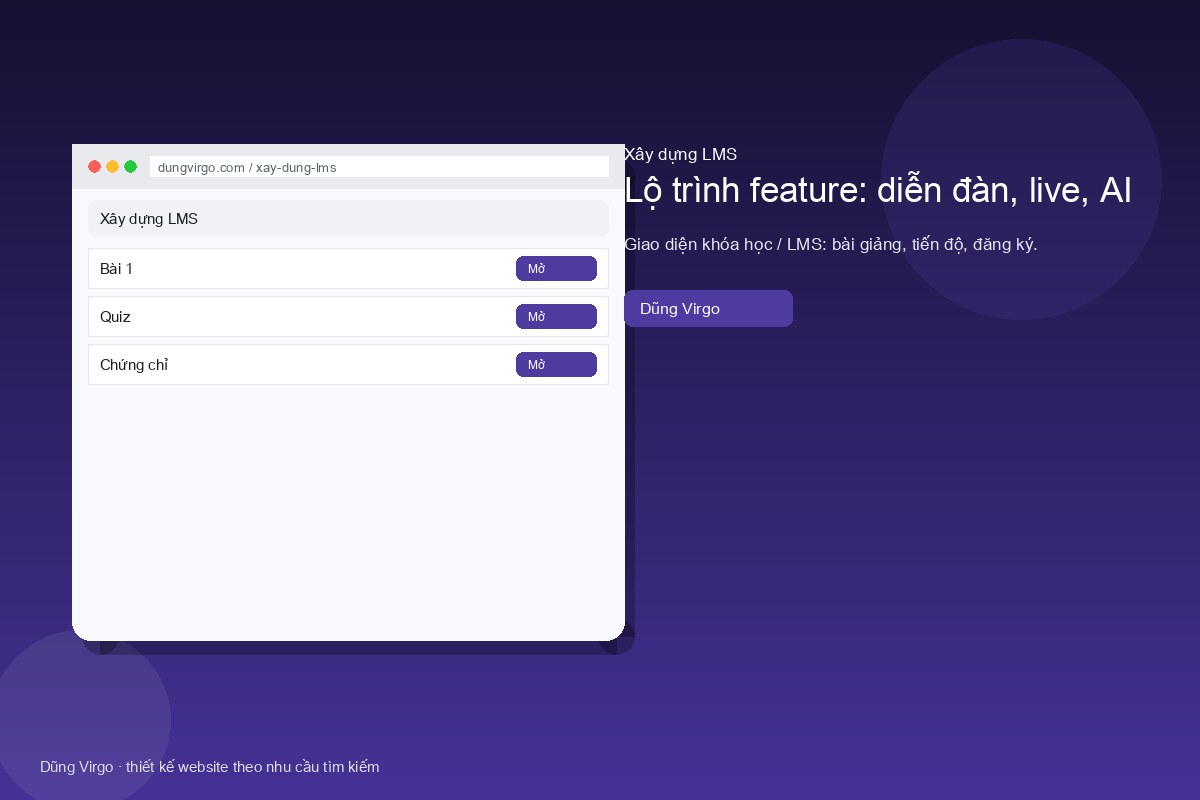Vai trò admin trường/doanh nghiệp — xây dựng LMS