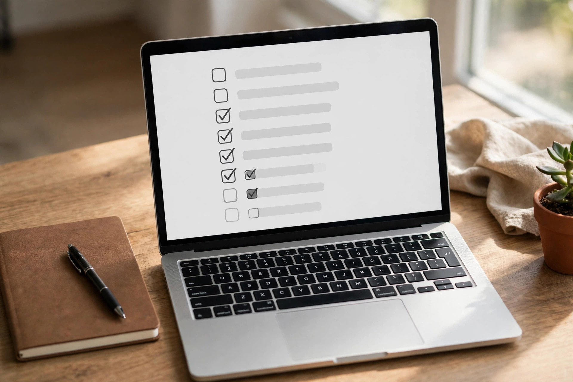 Checklist nghiệm thu website tr&ecirc;n m&agrave;n h&igrave;nh m&aacute;y t&iacute;nh v&agrave; b&agrave;n l&agrave;m việc trước khi b&agrave;n giao