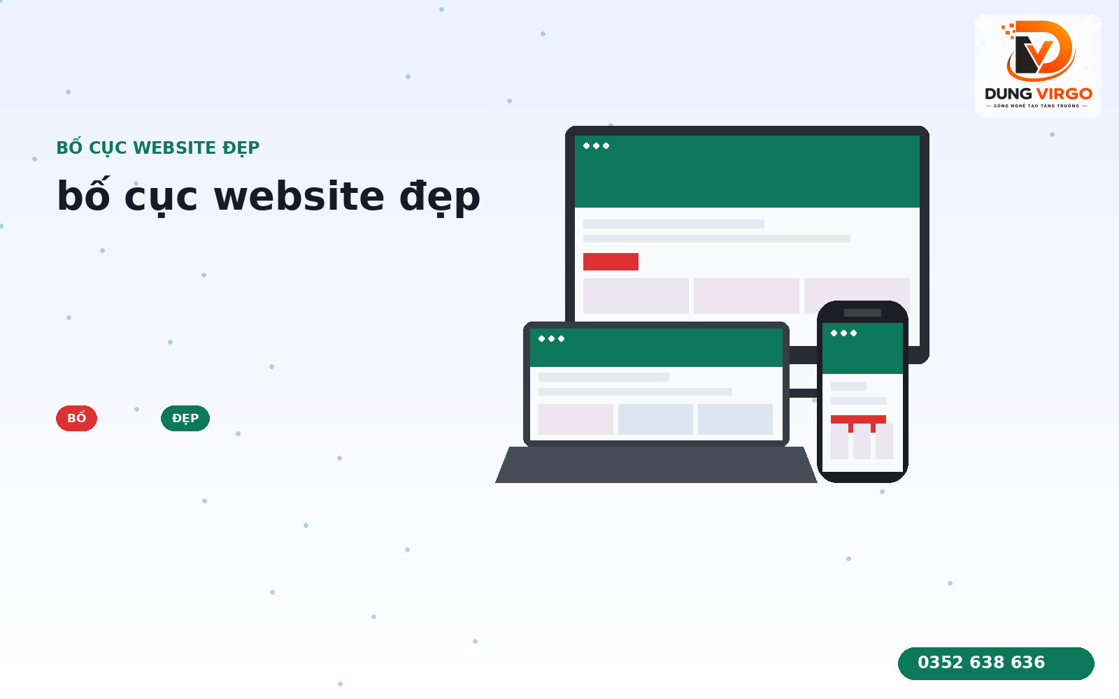 Bố cục website đẹp: Checklist 7 phần cho người mới bắt đầu