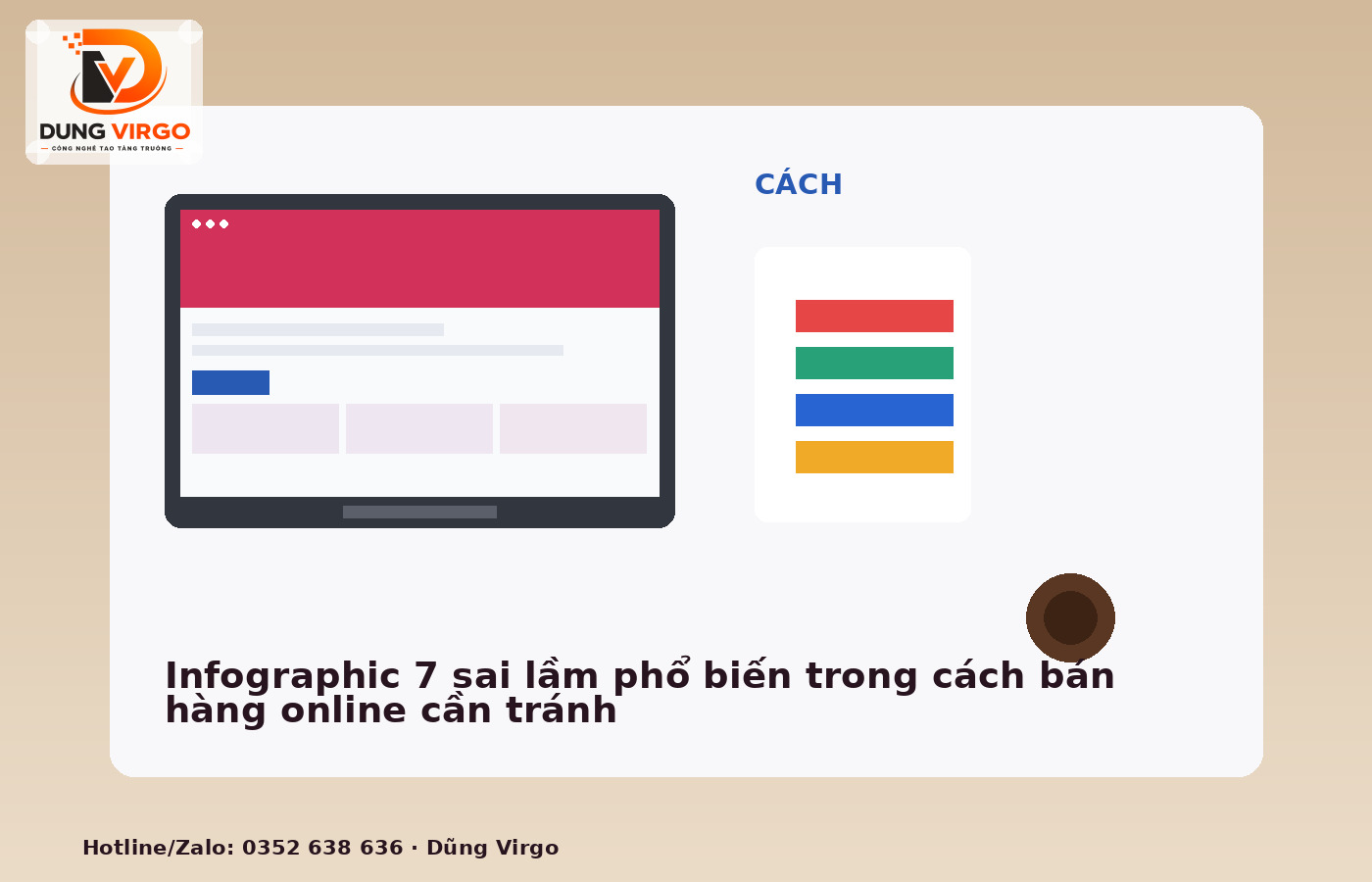 Infographic 7 sai lầm phổ biến trong cách bán hàng online cần tránh