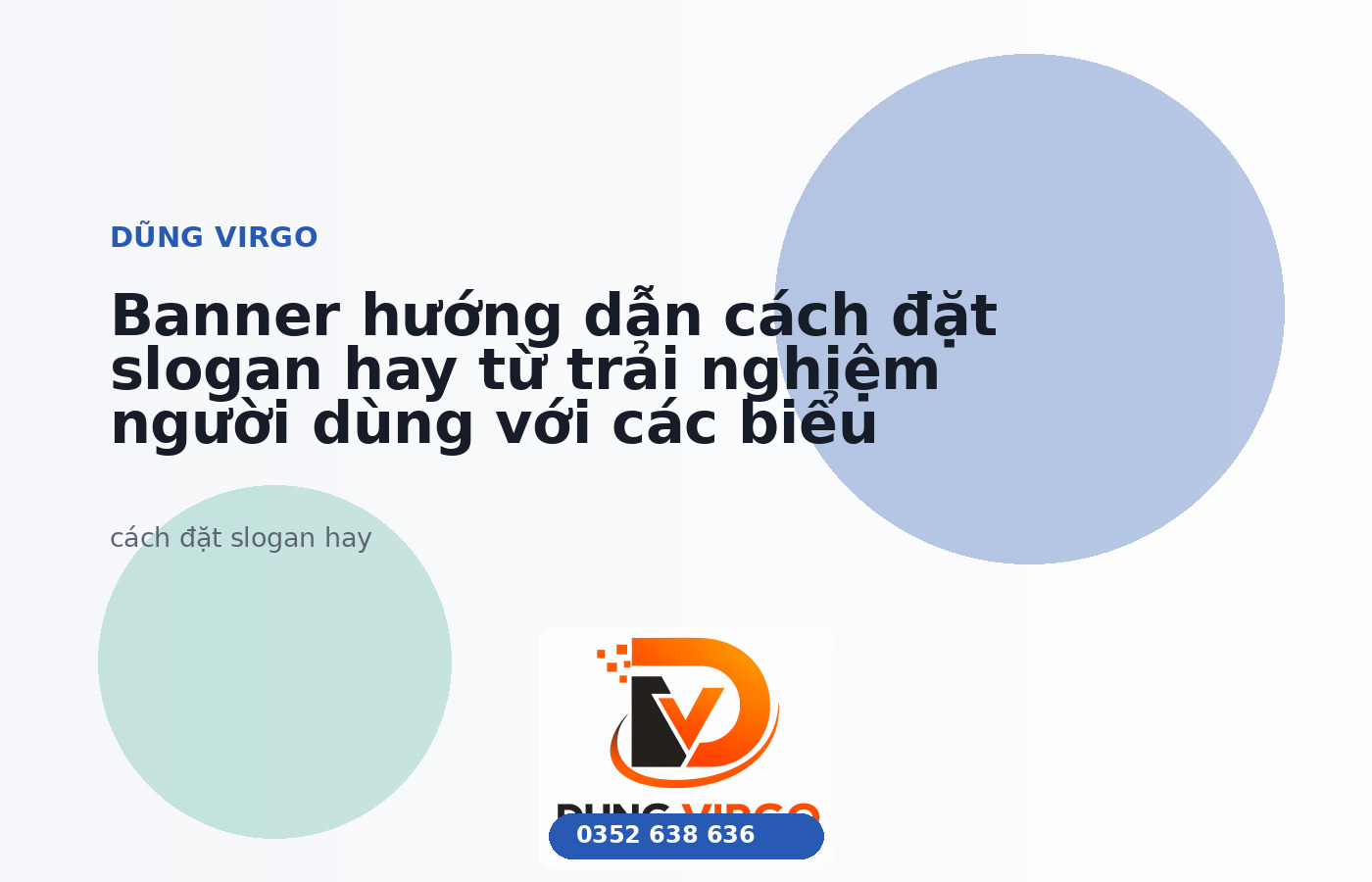 Banner hướng dẫn cách đặt slogan hay từ trải nghiệm người dùng với các biểu tượng cảm xúc