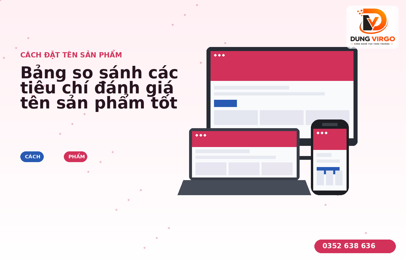 Bảng so sánh các tiêu chí đánh giá tên sản phẩm tốt