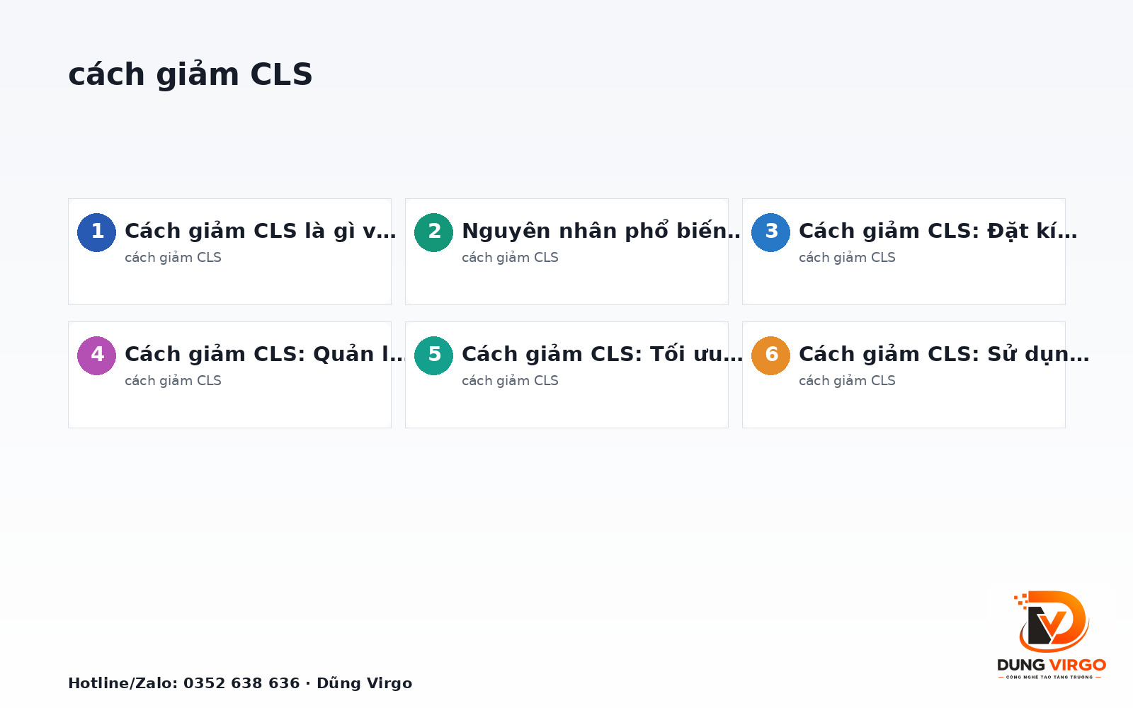 Cách giảm CLS: Tối ưu trải nghiệm người dùng hiệu quả