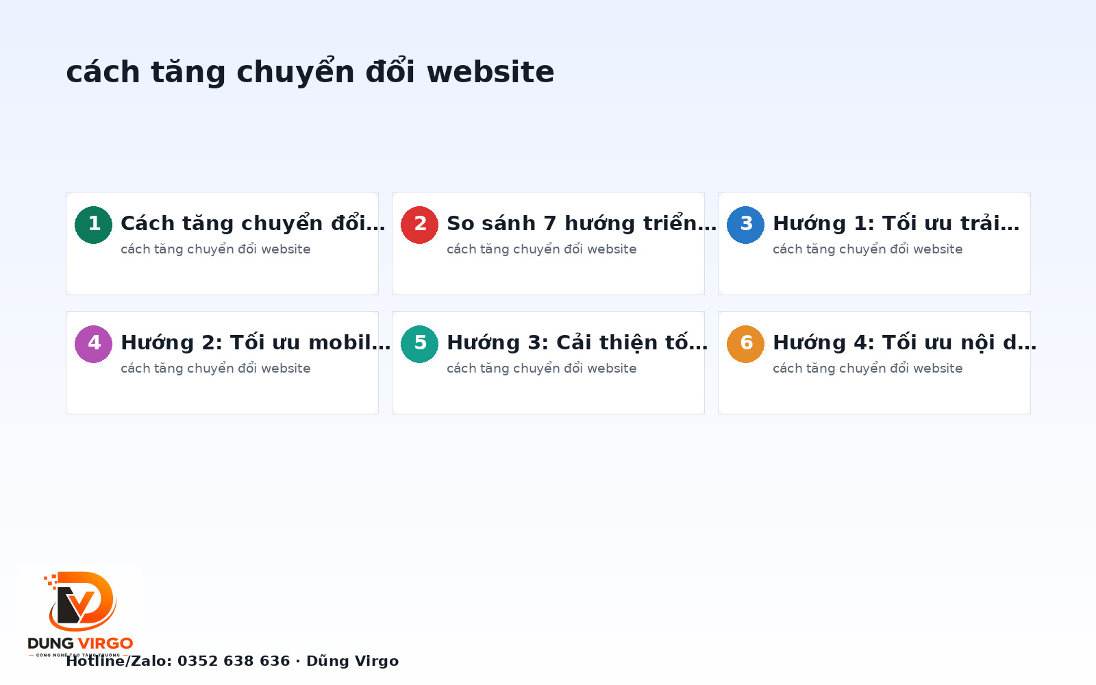 Cách tăng chuyển đổi website: So sánh 7 hướng triển khai hiệu quả