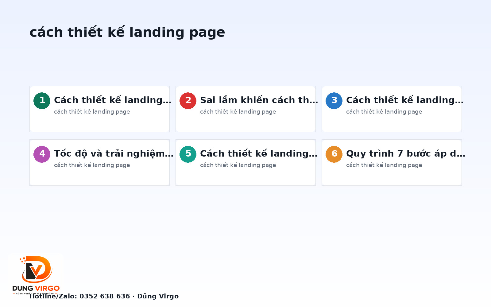 Cách thiết kế landing page: 7 sai lầm phổ biến cần tránh