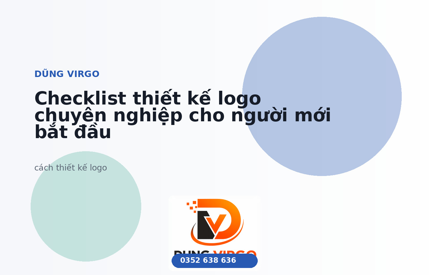 Checklist thiết kế logo chuyên nghiệp cho người mới bắt đầu
