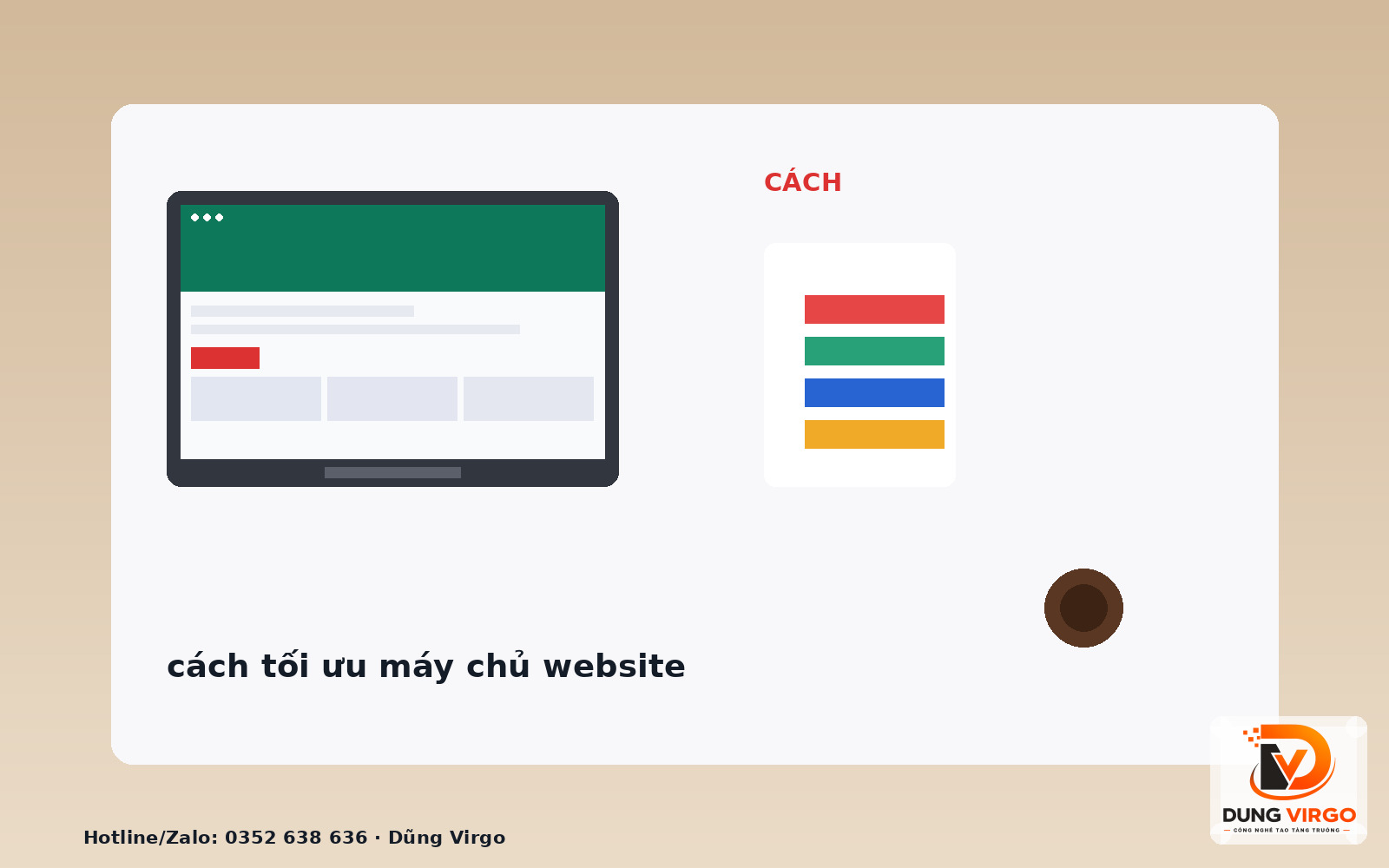 Cách tối ưu máy chủ website: Hướng dẫn vận hành & đo kết quả