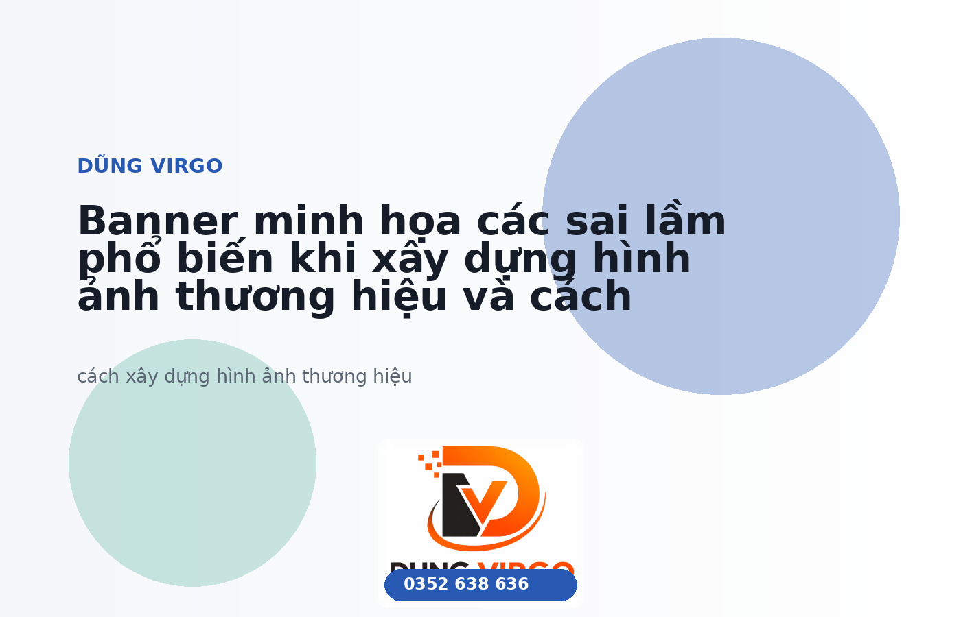Banner minh họa các sai lầm phổ biến khi xây dựng hình ảnh thương hiệu và cách tránh