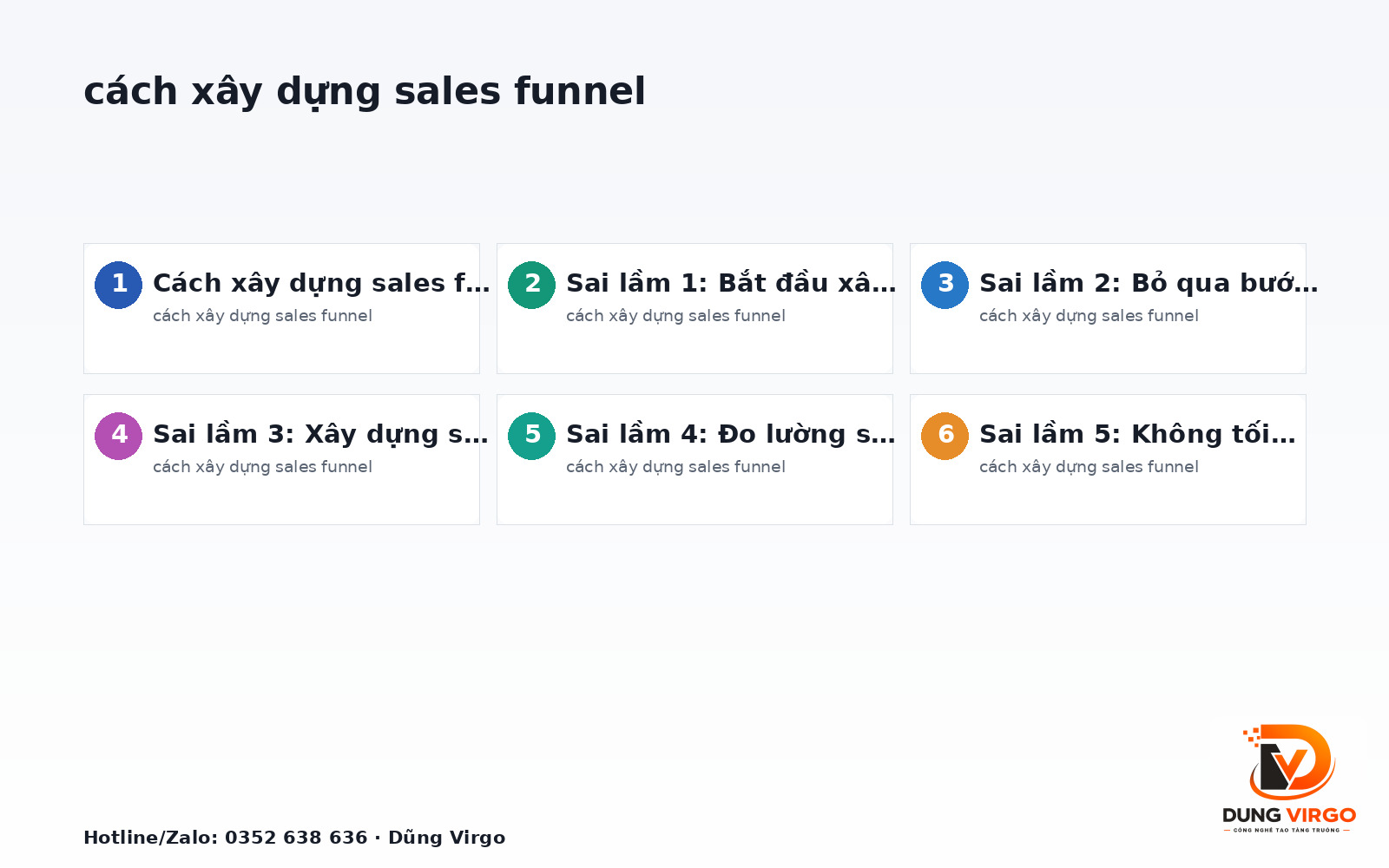 Cách xây dựng sales funnel: 7 sai lầm thường gặp cần tránh