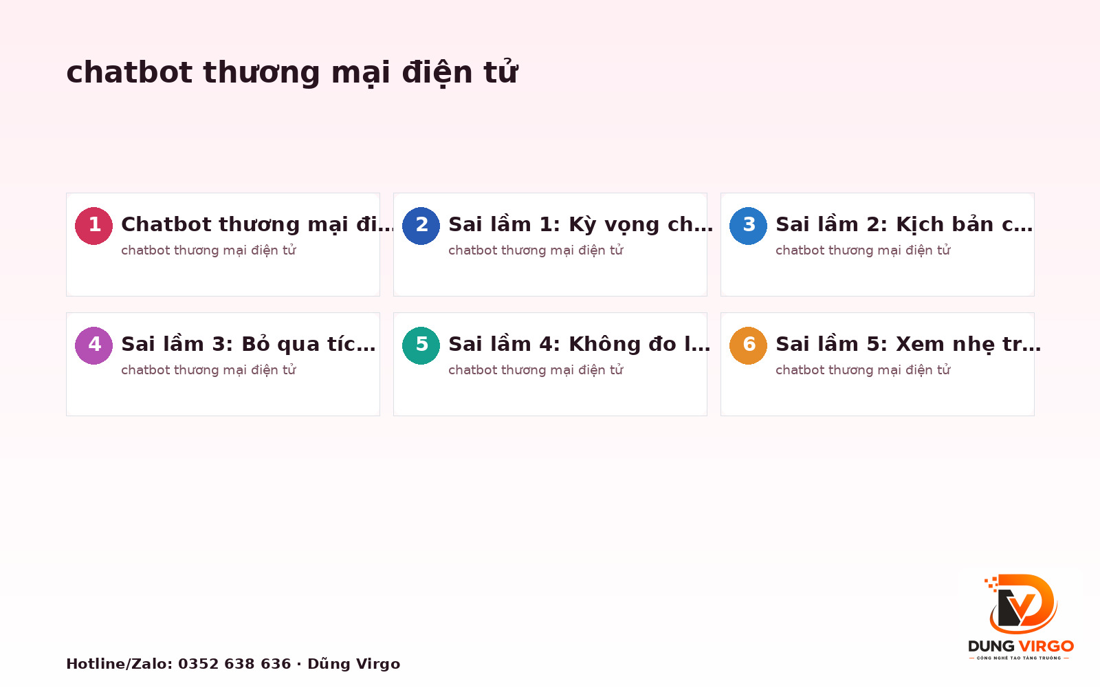 Chatbot thương mại điện tử: 7 sai lầm phổ biến cần tránh