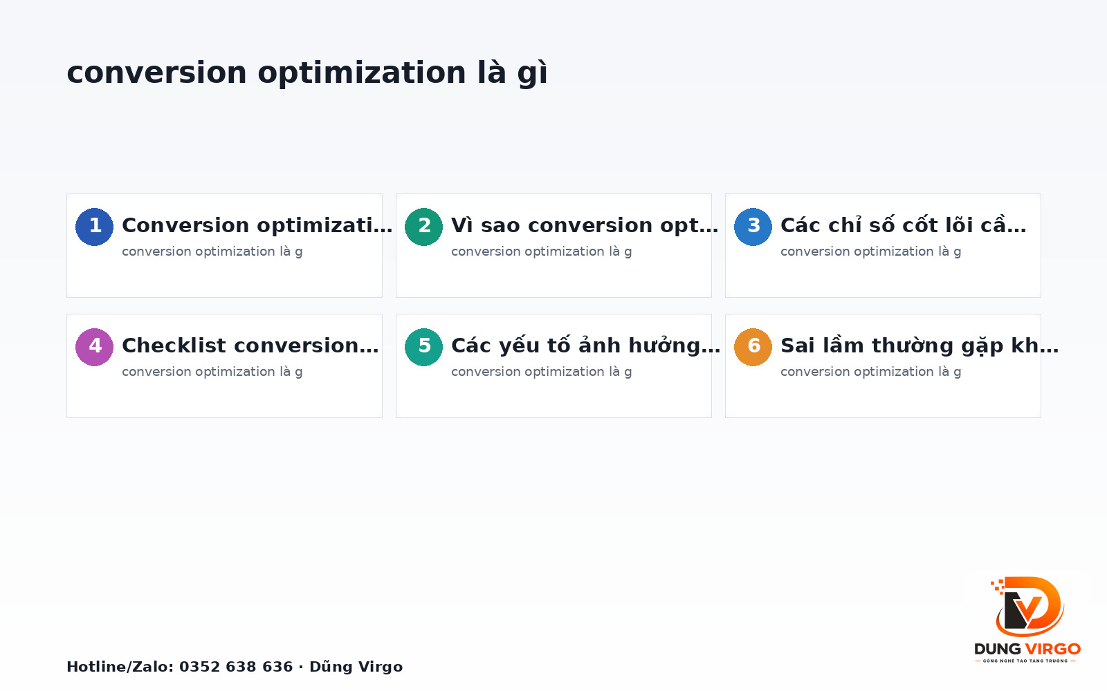 Conversion optimization là gì? Checklist tối ưu chuyển đổi