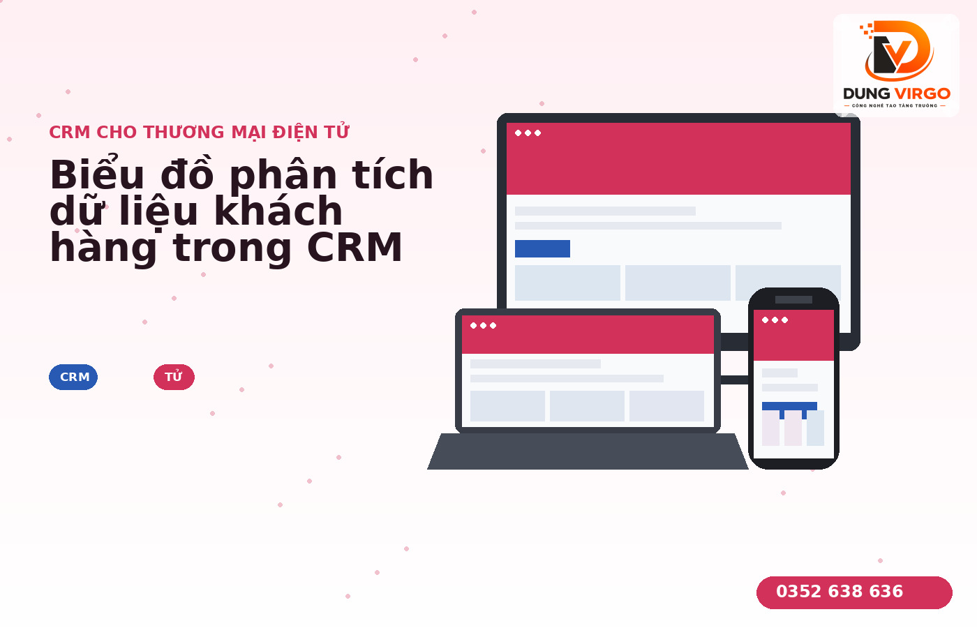 Biểu đồ phân tích dữ liệu khách hàng trong CRM cho thương mại điện tử