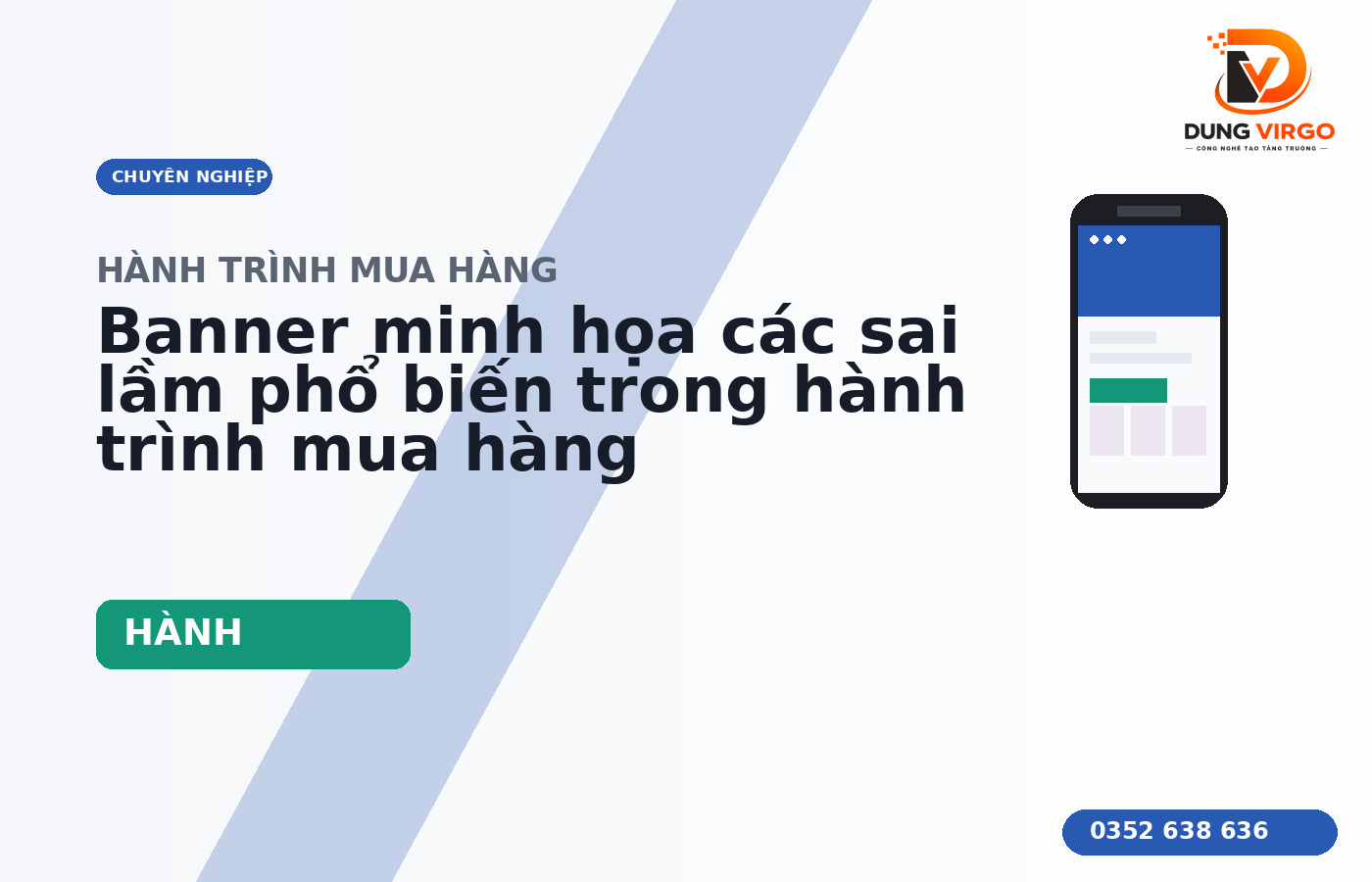 Banner minh họa các sai lầm phổ biến trong hành trình mua hàng