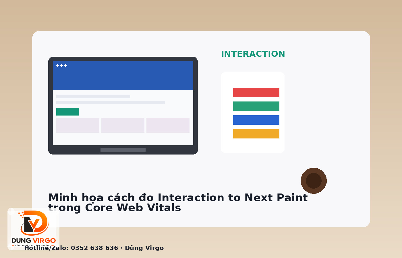 Minh họa cách đo Interaction to Next Paint trong Core Web Vitals