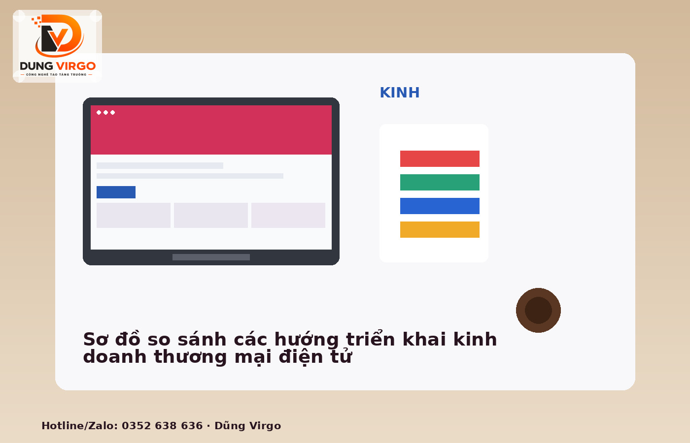 Sơ đồ so sánh các hướng triển khai kinh doanh thương mại điện tử