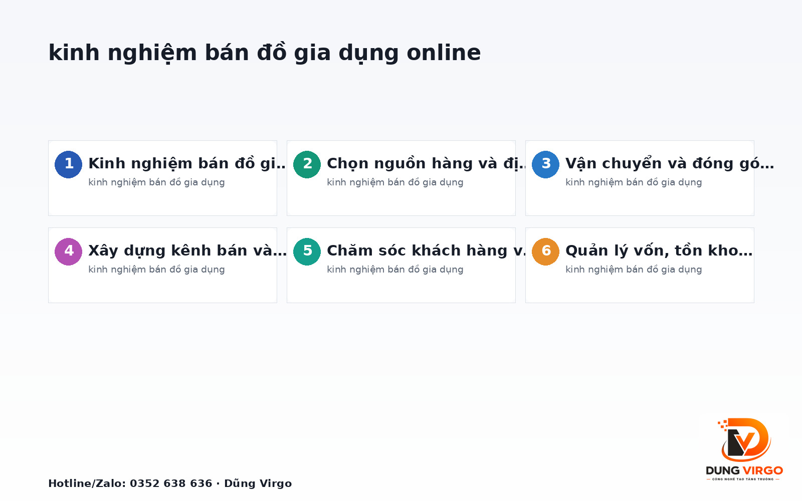 Kinh nghiệm bán đồ gia dụng online: 7 bài học thực chiến