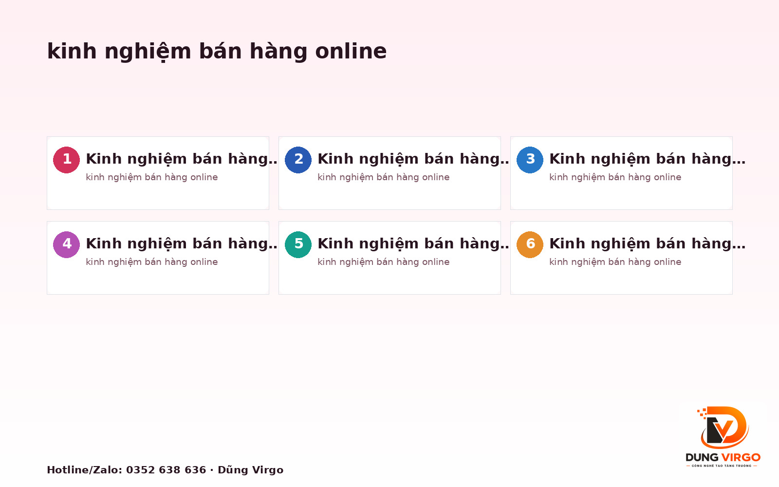 Kinh nghiệm bán hàng online: 7 hướng triển khai hiệu quả