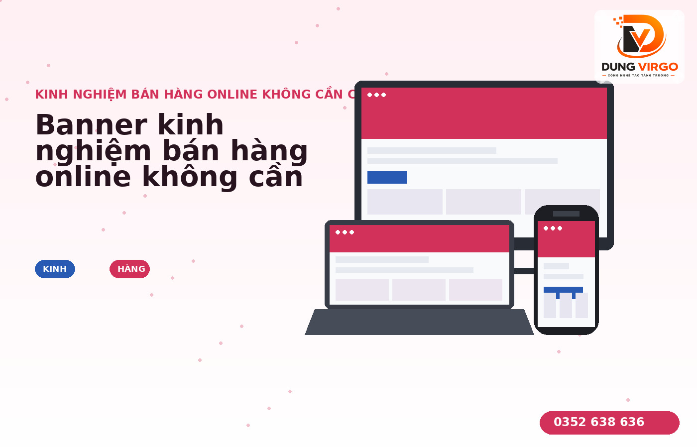 Banner kinh nghiệm bán hàng online không cần cửa hàng với các bước chăm sóc khách trước và sau mua
