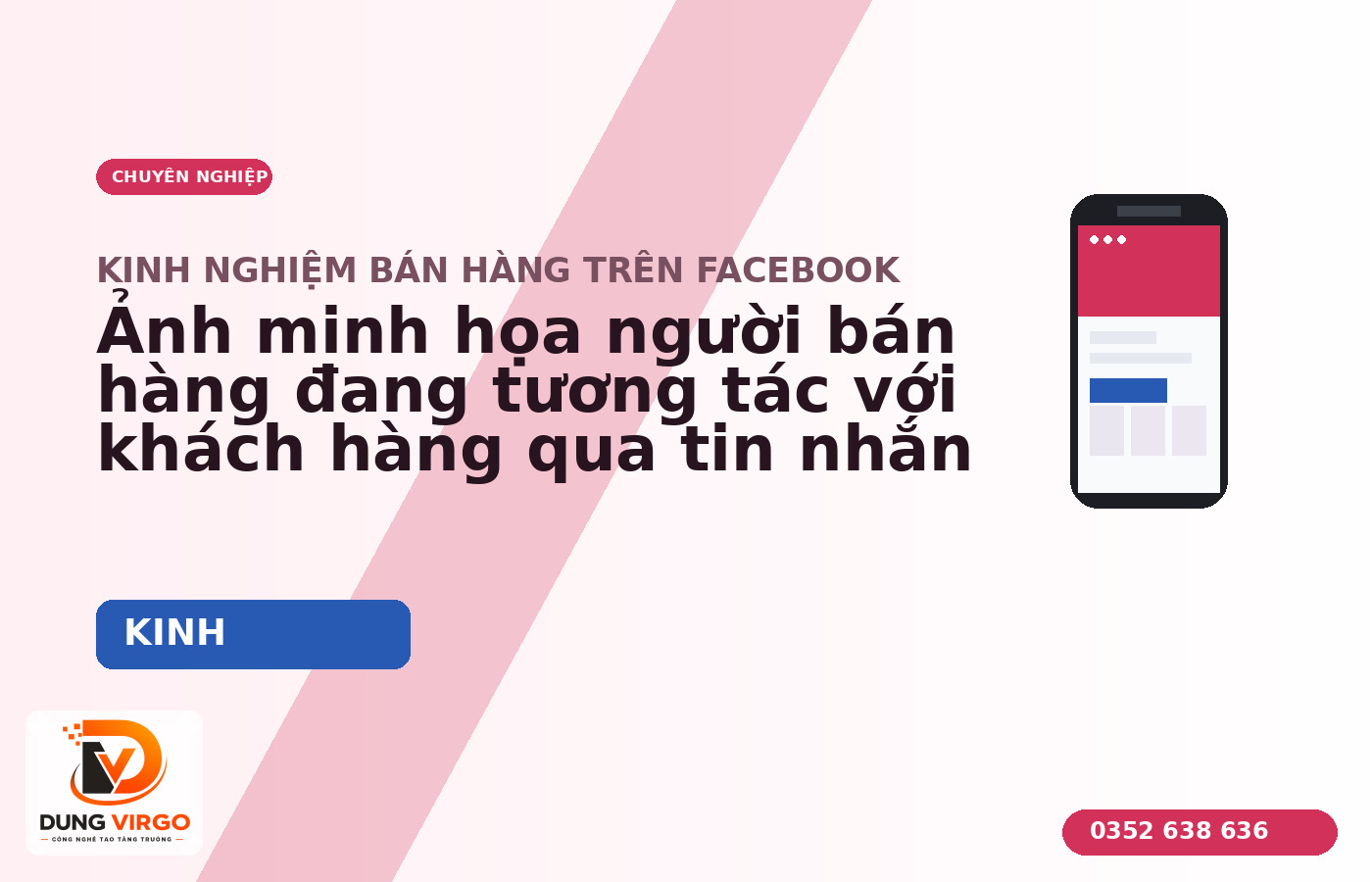 Ảnh minh họa người bán hàng đang tương tác với khách hàng qua tin nhắn Facebook