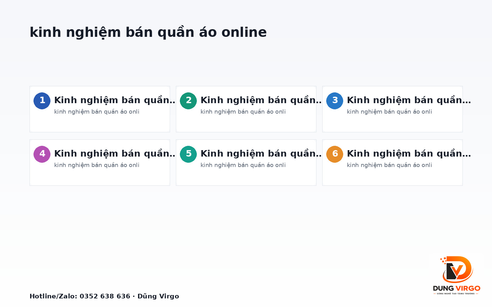 Kinh nghiệm bán quần áo online: 7 bài học thực chiến