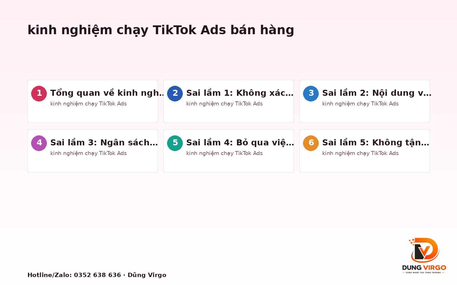 Kinh nghiệm chạy TikTok Ads bán hàng: 7 sai lầm phổ biến cần tránh