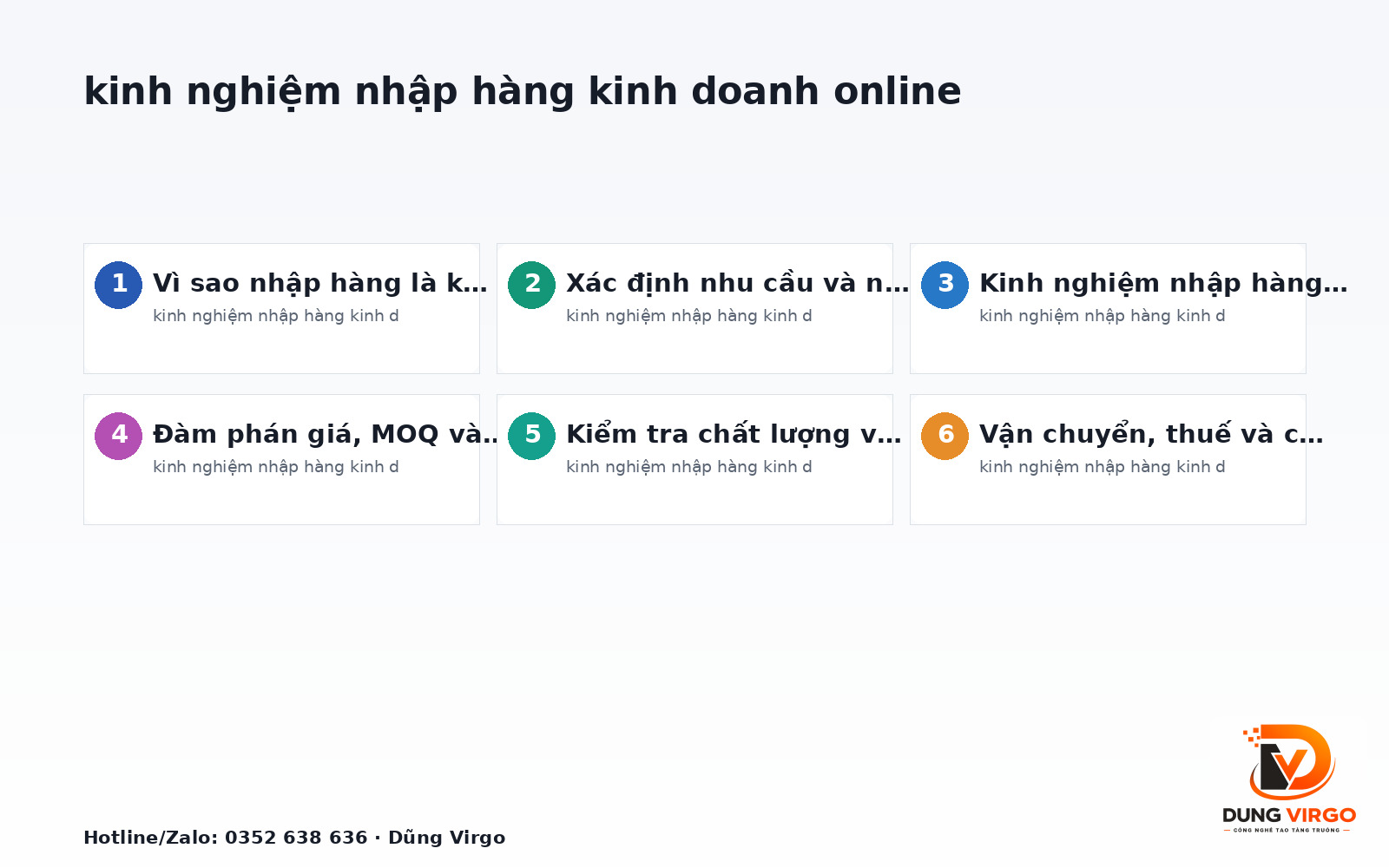 Kinh nghiệm nhập hàng kinh doanh online: Checklist thực tế 2025