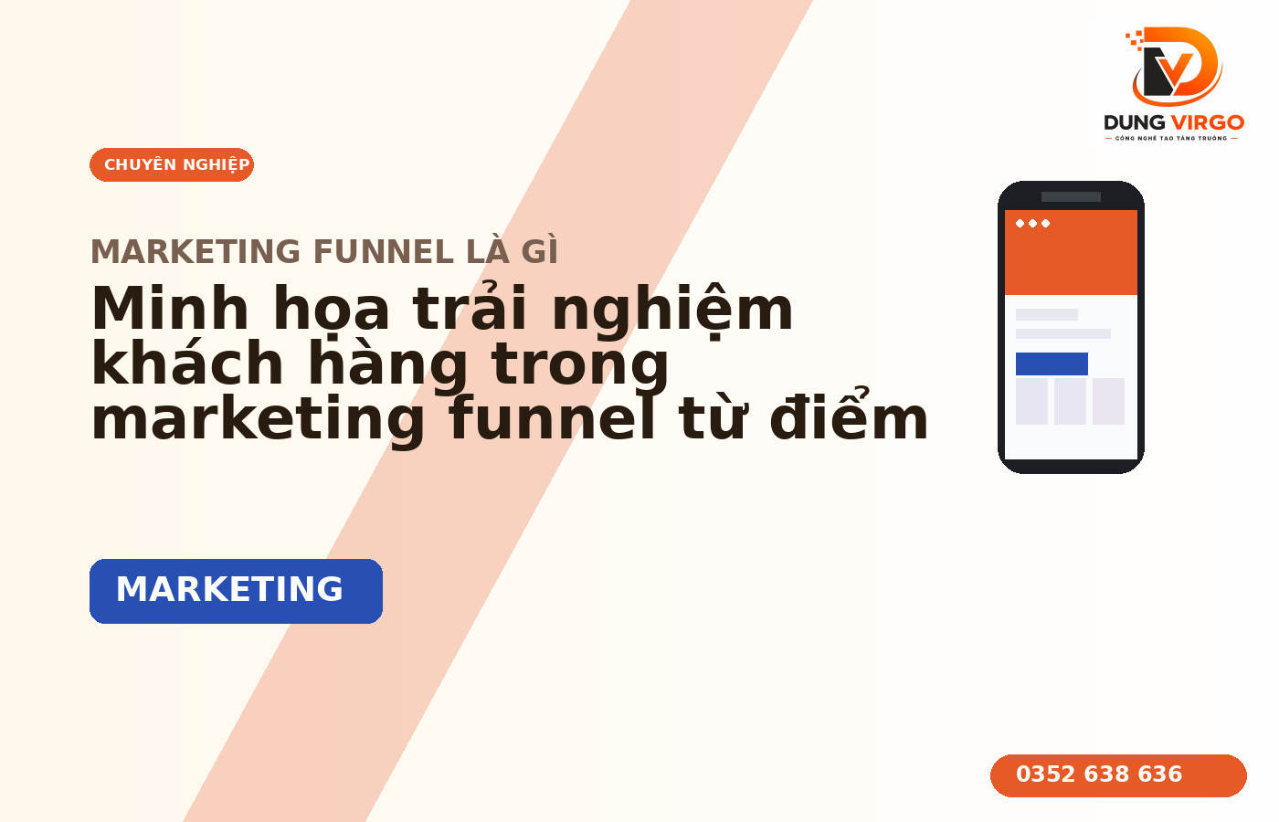 Minh họa trải nghiệm khách hàng trong marketing funnel từ điểm chạm đầu tiên đến khi mua hàng
