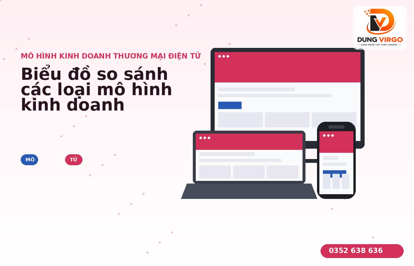 Biểu đồ so sánh các loại mô hình kinh doanh thương mại điện tử phổ biến