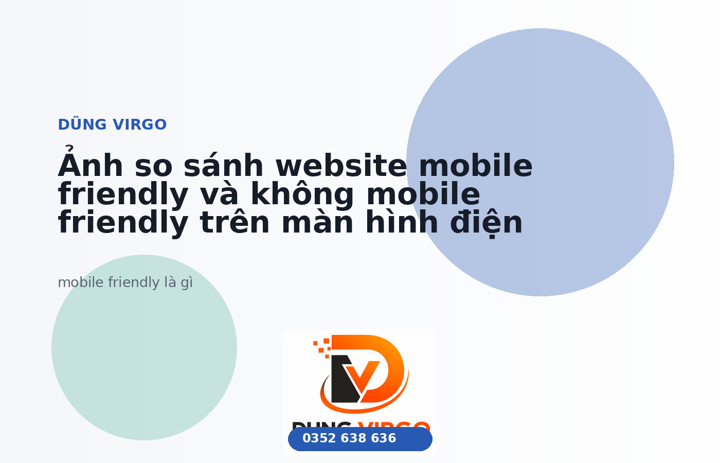 Ảnh so sánh website mobile friendly và không mobile friendly trên màn hình điện thoại