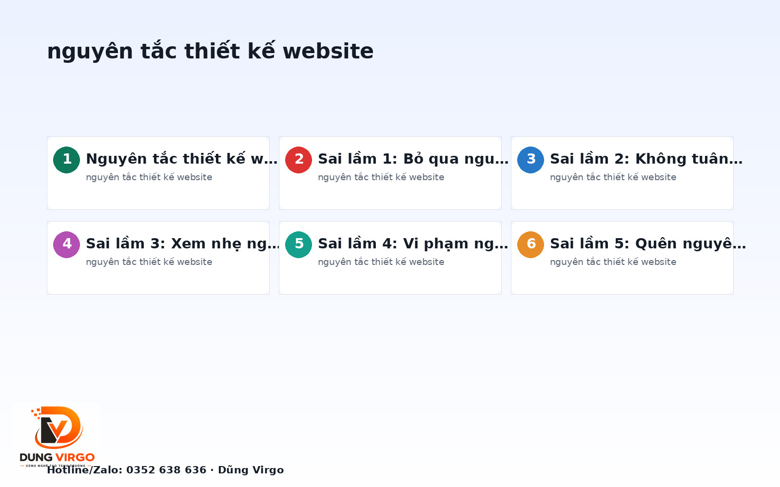 Nguyên tắc thiết kế website: 7 sai lầm phổ biến cần tránh