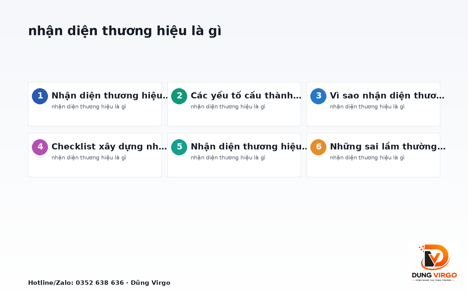 Nhận diện thương hiệu là gì? Checklist thực tế cho người mới