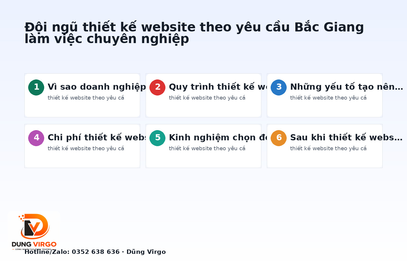 Đội ngũ thiết kế website theo yêu cầu Bắc Giang làm việc chuyên nghiệp