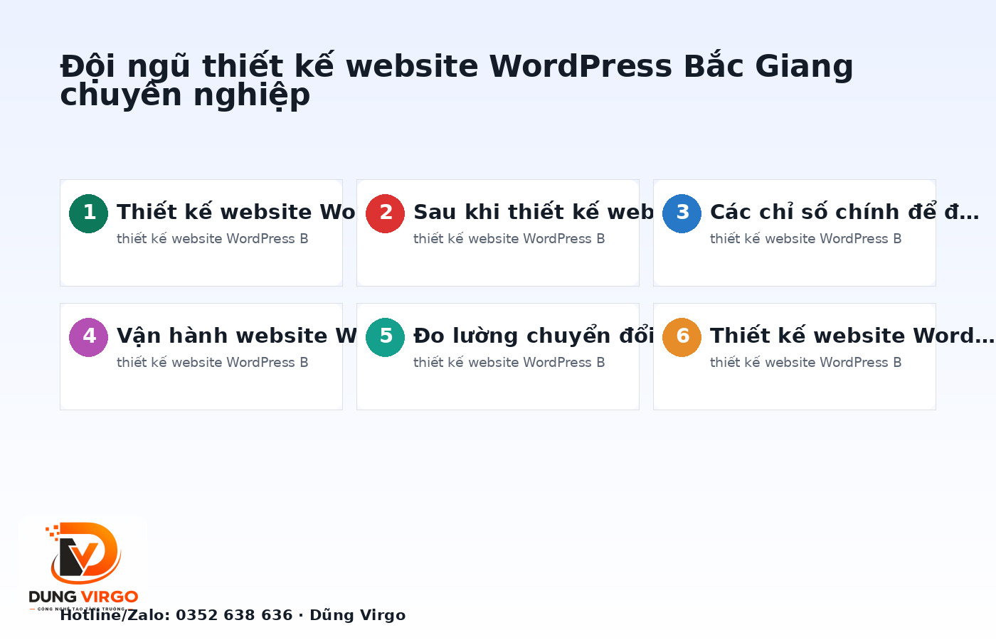 Đội ngũ thiết kế website WordPress Bắc Giang chuyên nghiệp